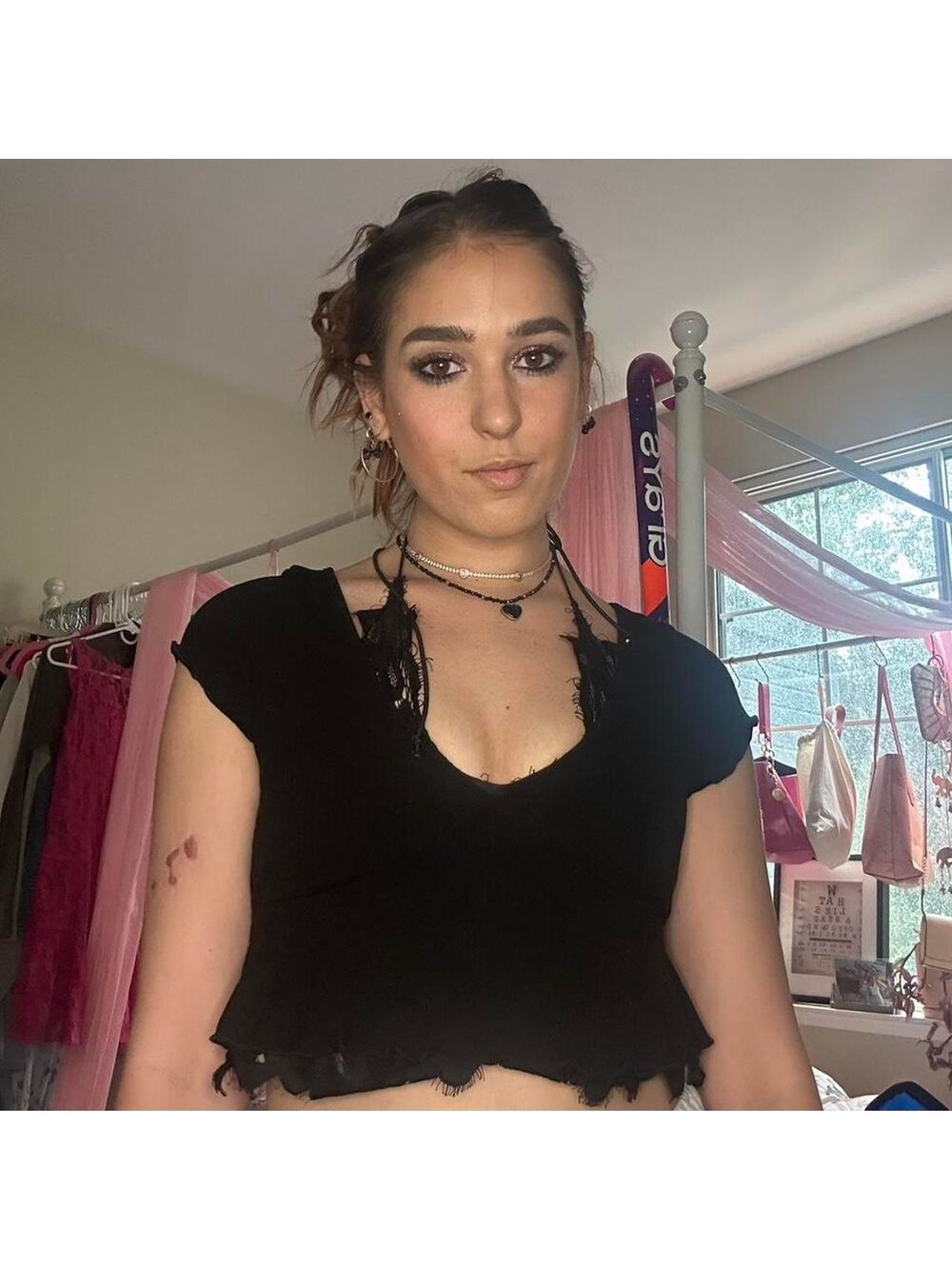 Free people inspired black crop